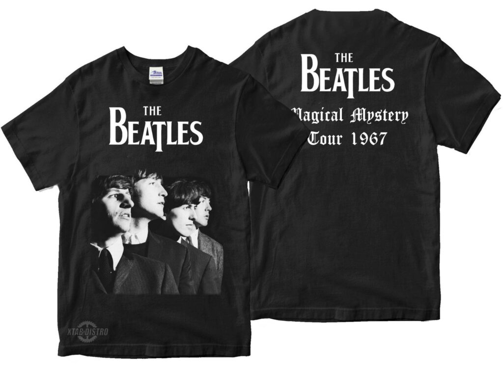 sablon kaos DTF the beatles